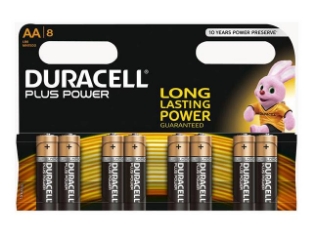 Slika Alkalne baterije Duracell Plus Power MN1500B8 AA (8 kos)