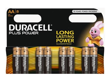 Alkalne baterije Duracell Plus Power MN1500B8 AA (8 kos)