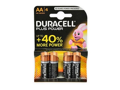 Alkalne baterije Duracell Plus Power MN1500B4 AA (4 kos)