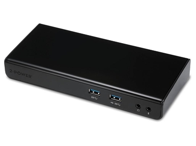 DOC0101A USB-A 3.0 Dual 2K Display Dock includes power cable. For UK,EU.