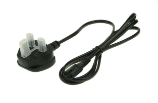 Slika PWR0001A AC Mains Lead Fig 8 UK Plug (Black)