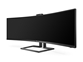 LED monitor Philips 499P9H (49" ukrivljen, Dual Quad HD) Brilliance