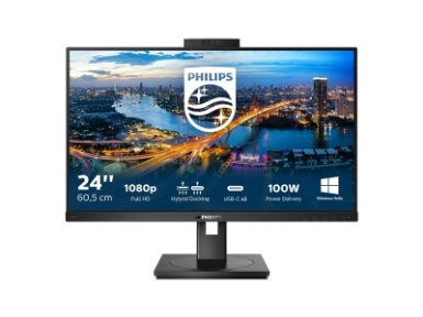 LED monitor Philips 243B1JH s priključno postajo USB-C (23,8" FHD IPS, kamera) Serija B-Business