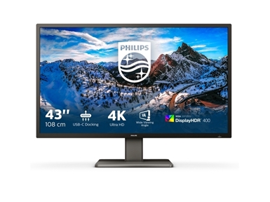 LED monitor Philips 439P1 s priključno postajo USB-C (42.5" 4K UHD) Serija P