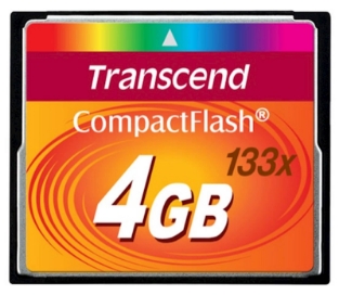 Slika CF TRANSCEND 4GB 133X, 50/20MB/s, MLC
