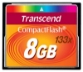 CF TRANSCEND 8GB 133X, 50/20MB/s, MLC