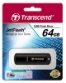 USB DISK TRANSCEND 64GB JF 350, 2.0, črn, s pokrovčkom