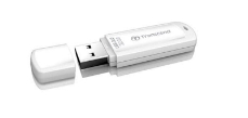 Slika USB DISK TRANSCEND 32GB JF 730, 3.1, bel, s pokrovčkom