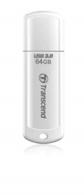 USB DISK TRANSCEND 64GB JF 730, 3.1, bel, s pokrovčkom