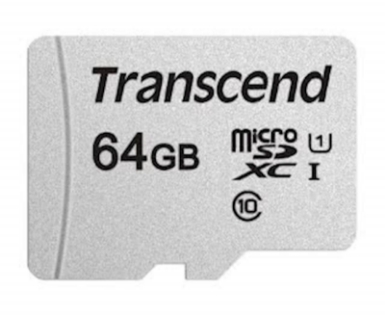 SDXC TRANSCEND MICRO 64GB 300S, 100/20MB/s, C10