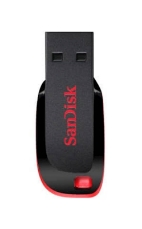 Slika USB DISK SANDISK 32GB CRUZER BLADE, 2.0, črno-rdeč, brez pokrovčka