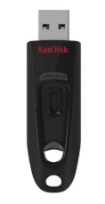 Slika USB DISK SANDISK 64GB ULTRA, 3.0, črn, brez pokrovčka