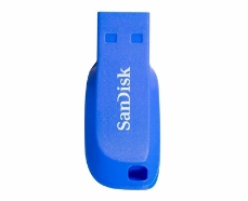 Slika USB DISK SANDISK 64GB CRUZER BLADE MODRA, 2.0, moder, brez pokrovčka