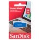 USB DISK SANDISK 64GB CRUZER BLADE MODRA, 2.0, moder, brez pokrovčka
