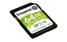 Slika SDXC KINGSTON 64GB CANVAS SELECT Plus, 100MB/s, C10 UHS-I U1 V10