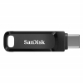 USB C & USB disk SanDisk 128GB Ultra Dual GO, 3.2, 400 MB/s, črn