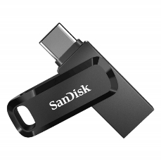 Slika USB C & USB disk SanDisk 256GB Ultra Dual GO, 3.2, 400 MB/s, črn
