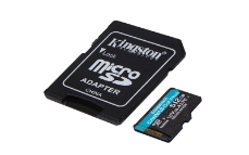 Slika SDXC KINGSTON micro 512GB Canvas GO Plus, 170/90MB/s, C10, UHS-I, U3, V30, A2, adapter