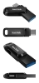 USB C & USB disk SanDisk 512GB Ultra Dual GO, 3.2, 400 MB/s, črn