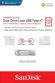 USB C & USB DISK SanDisk 128GB Ultra Dual LUXE, 3.1, srebrn, kovinski, branje do 150MB/s