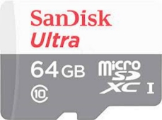 Slika SDXC SANDISK MICRO 64GB ULTRA, 100MB/s, UHS-I, C10, adapter