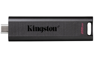 Slika USB C disk Kingston 256GB DT Max, 3.2 Gen2, 1000/900MB/s, kovinski, drsni priključek