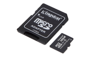 Slika SDHC Kingston micro 16GB INDUSTRIAL, Class 10, UHS-I, U3, V30, A1