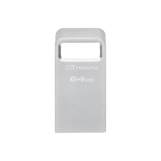 Slika USB DISK KINGSTON 64GB DT Micro, 3.1, srebrn, kovinski, micro format, 3.2, srebrn, kovinski