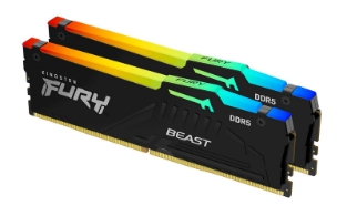 Slika RAM DDR5 64GB 5200 FURY Beast RGB, kit 2x32GB, CL40, DIMM