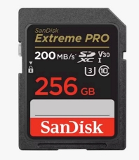 Slika SDXC SANDISK 256GB EXTREME PRO, 200/140MB/s, UHS-I, C10, U3, V30