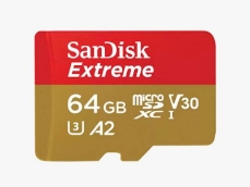 Slika SDXC SANDISK MICRO 64GB EXTREME, 170/80MB/s, A2, U3, V30, C10, UHS-I, adapter