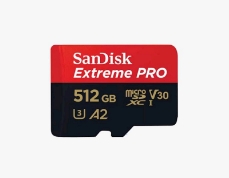 Slika SDXC SANDISK MICRO 512GB EXTREME PRO, 200/140MB/s, A2, UHS-I, C10, V30, U3, adapter