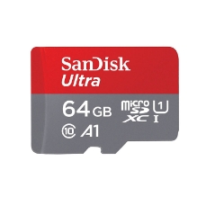 Slika SDXC SANDISK MICRO 64GB ULTRA, 140MB/s, UHS-I, C10, A1, adapter