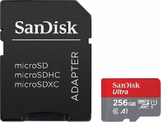 Slika SDXC SANDISK MICRO 256GB ULTRA, 150MB/s, UHS-I, C10, A1, adapter