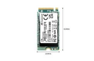 Slika SSD Transcend M.2 PCIe NVMe 1TB 400S 2242, 2000/1700 MB/s, 3D TLC, DRAM-less