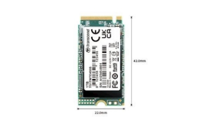 SSD Transcend M.2 PCIe NVMe 1TB 400S 2242, 2000/1700 MB/s, 3D TLC, DRAM-less