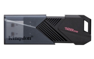 Slika USB disk Kingston 128GB DT Exodia Onyx, 3.2 Gen1, črn, drsni priključek