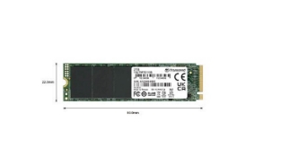 Slika SSD Transcend M.2 PCIe NVMe 500GB 115S, 3200/2000MB/s, PCIe Gen3x4, NVMe, TLC, DRAM-less