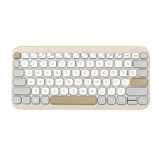 Slika Tipkovnica ASUS Marshmallow Keyboard KW100, brezžična, Oat Milk -svetlo rjava