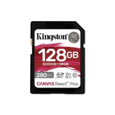 Slika SDXC KINGSTON 128GB Canvas REACT Plus, 280/100MB/s, UHS-II, C10, U3, V60, 4K