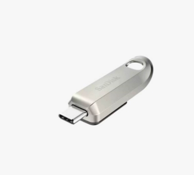 USB C DISK SANDISK 128GB Ultra Luxe, 3.2 Gen1, 400 MB/s, srebrn