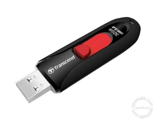 Slika USB DISK TRANSCEND 32GB JF 590, 2.0, črn, drsni priključek