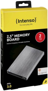 HDD Intenso EXT 2TB MEMORY BOARD, ALU, USB 3.0, 85MB/75MB/s