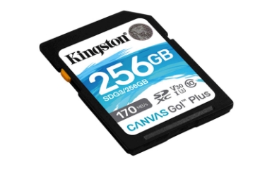 SDXC KINGSTON 256GB Canvas GO Plus, 170/90MB/s,  C10, UHS-I, U3, V30