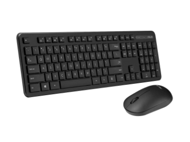 Tipkovnica z miško ASUS CW100 Wireless Keyboard and Mouse Set, brezžični komplet, črn