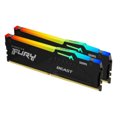 RAM DDR5 64GB 6000 FURY Beast RGB XMP, kit 2x 32GB, CL30, DIMM