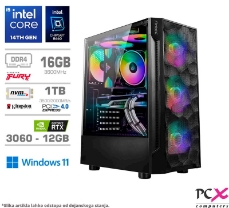 Slika Računalnik PCX Exton, i5 14400/16GB/1TB/RTX3060/RGB/Win11 Home