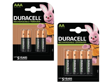 BUN0044A Duracell Rechargeable AA/AAA 4 Packs