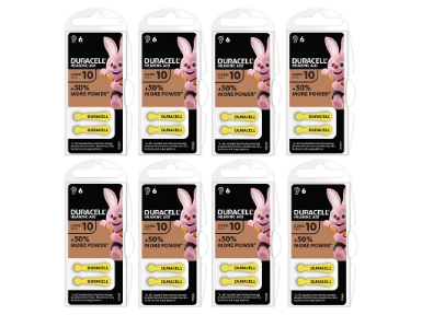 DA10B8 Duracell Hearing Aid Battery 8 x 6 Pack