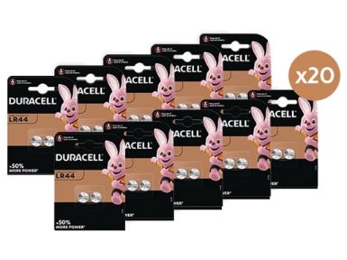 BUN0143A Duracell LR44 - 20 Pack